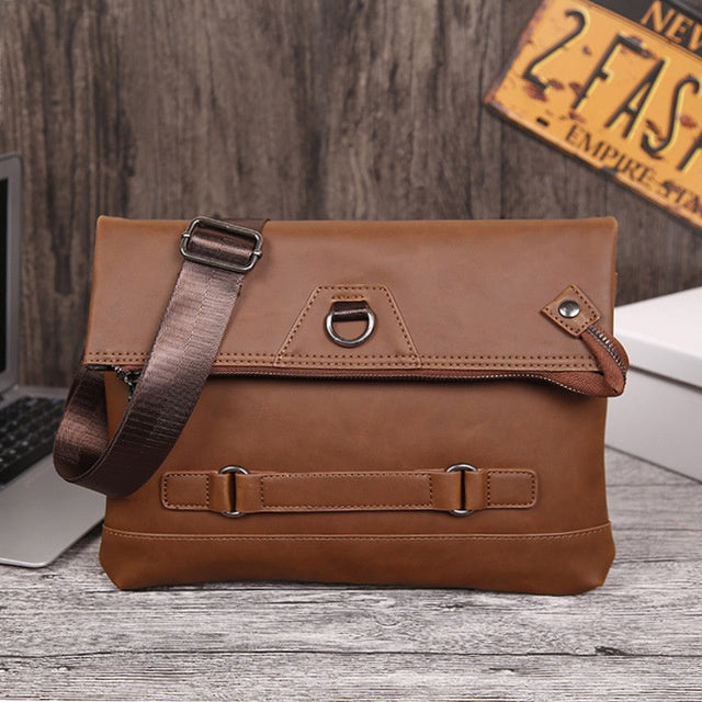 PU leather men clutch